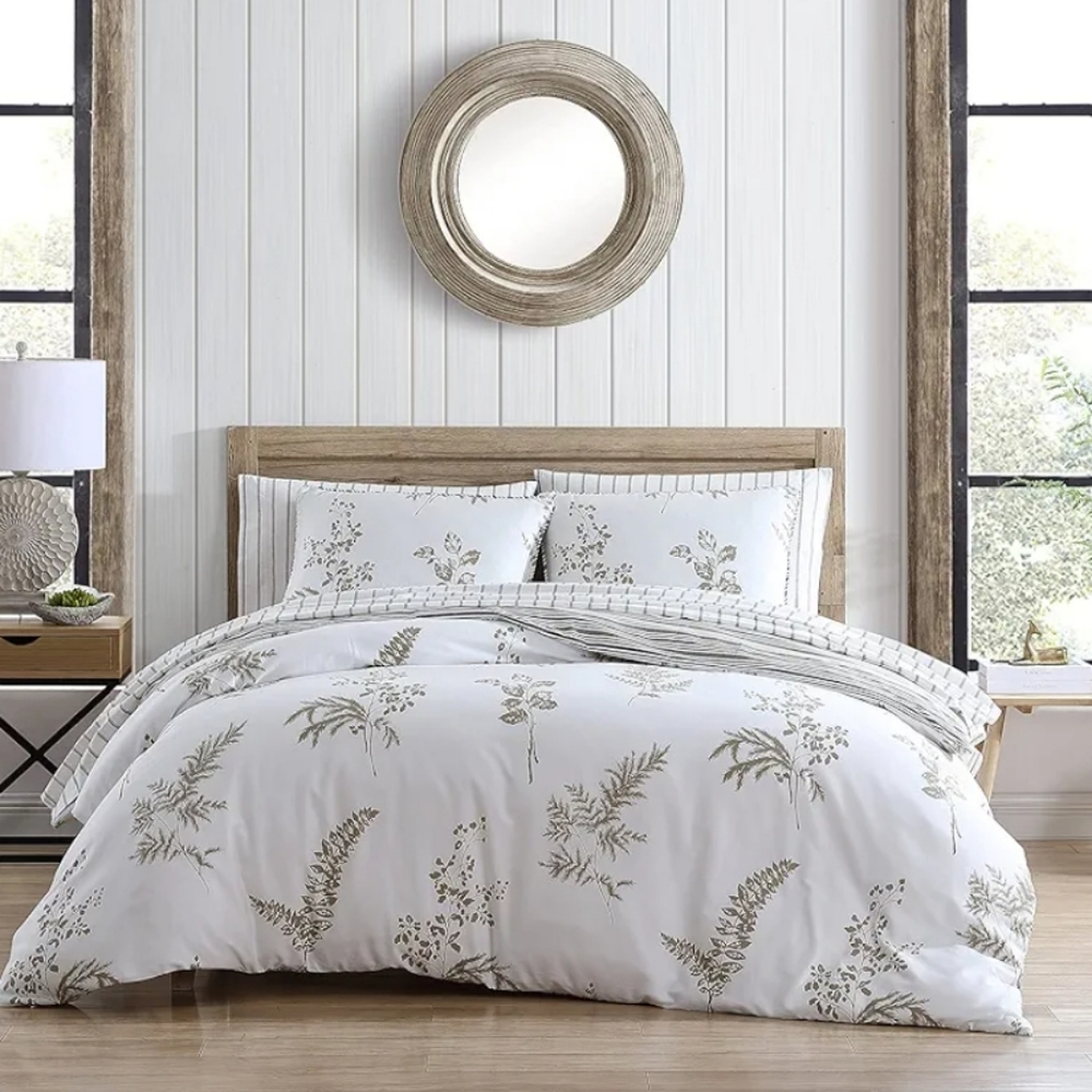 STONE COTTAGE  Willow 230 Count Sateen Cotton Duvet Cover Set size King